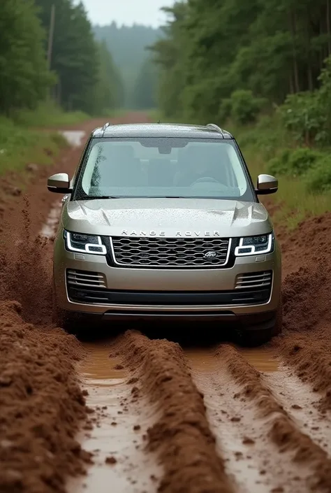 Range rover mud ride