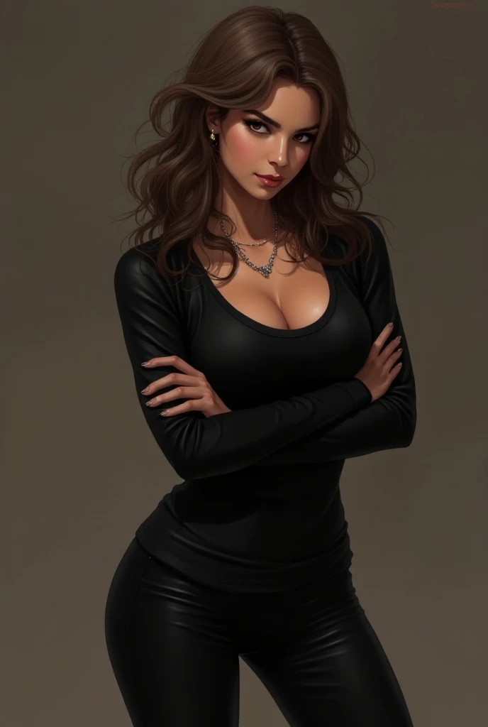 Miyukis Description
Appearance:
Age: 23 years old.
Hair: Light brown, long and slightly wavy, falling over her shoulders.
Skin: Brown, with a healthy glow.
Eyes: Black as night, with a slightly pulled shape, expressing an air of mystery.
Body: Very well sc...