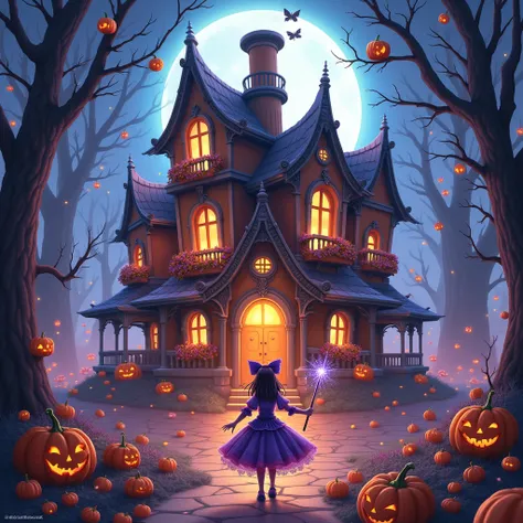 1 theme(Masterpiece illustration art、 Fantasy 、Halloween、value、Halloween heroes).

[data1]="((background（Legendary pumpkin house( orange silver plating 、Metal house、The strongest pumpkin fairy（huge）、Gothic illustration)、moonlight(midnight)、Line art、Overwhe...