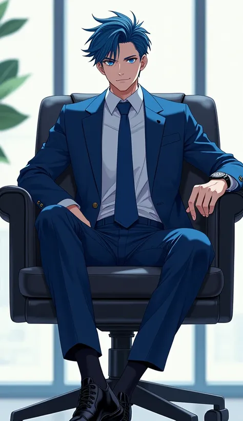 male、1 person、A cool, sexy young man with a sense of adult ease、 he is smirking and smirking like the worst villain 、Only the upper half of the face above the eyes is shaded and slightly black 、 she is wearing a slim silk three-piece suit with a dark ultra...