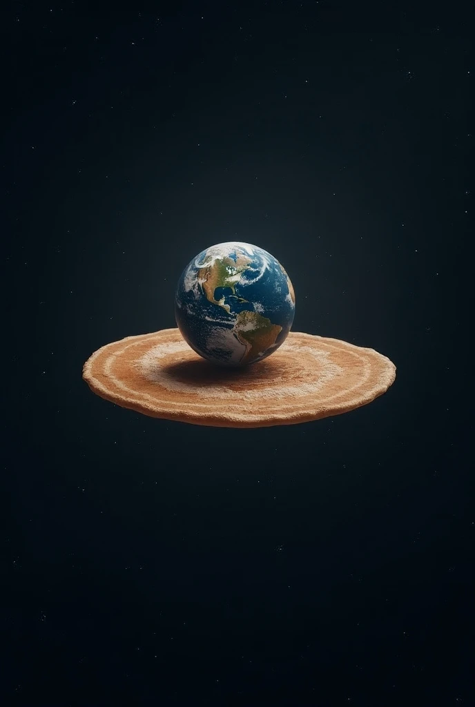 La planete terre plate  comme une crepe dans l’univers 