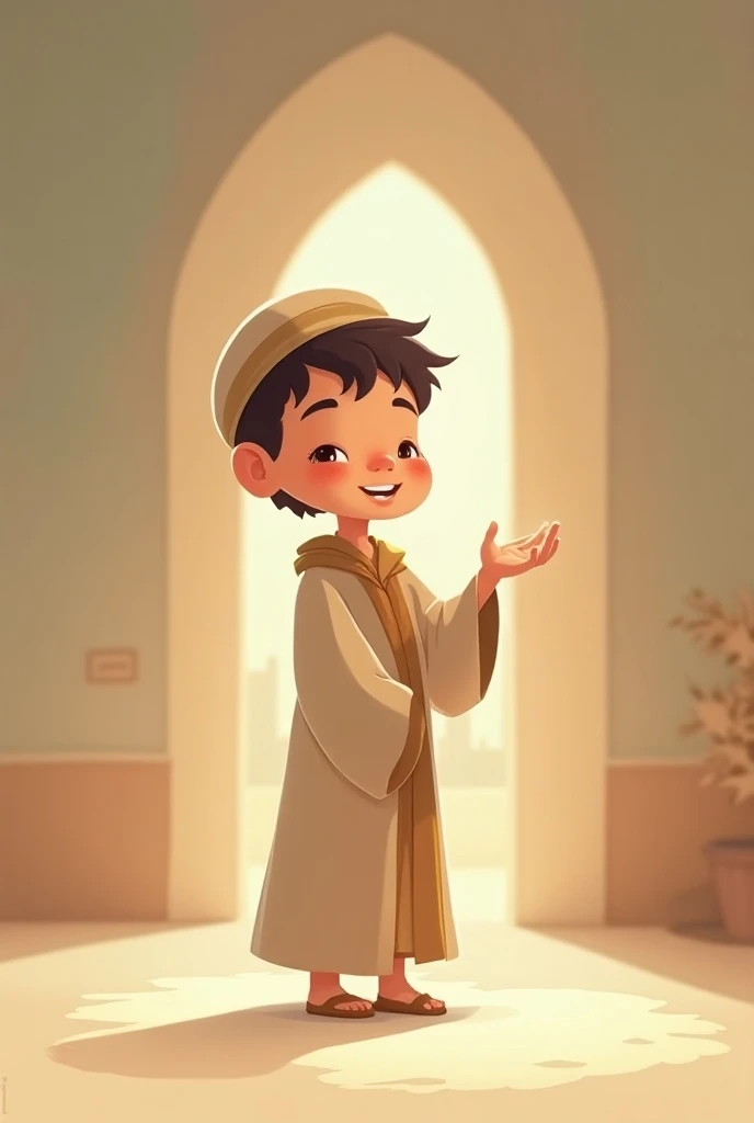  Yusuf smiled and replied, "I am only doing what Allah loves small cartoon