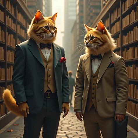 In a parallel universe, cats have evolved into the dominant species, and they run a highly sophisticated civilization. They wear tiny suits, complete with bow ties, and hold court in grand libraries filled with ancient scrolls on human behavior, which they...