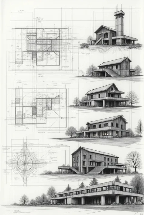 The technical drawings of construction and the finished products that I made from that drawing