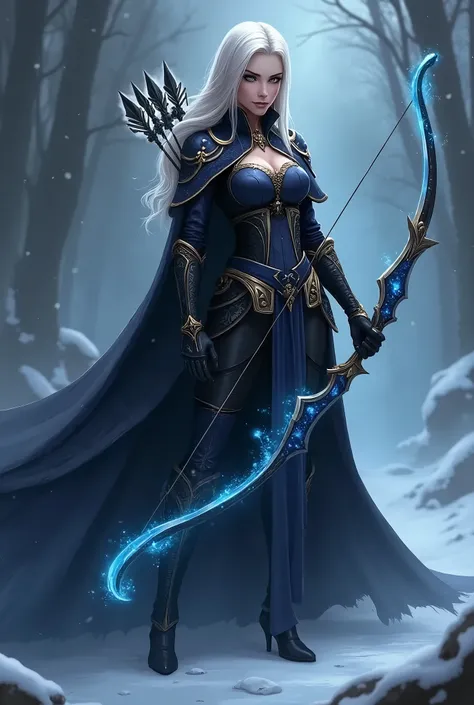 Ashe, larcher de la Freljord dans League of Legends, avec son skin "Louest" (ou "Warden"), est représentée dans un style élégant et raffiné. Ce skin lui donne un look plus guerrier et mystique, avec une armure inspirée des éléments naturels.

Elle porte un...