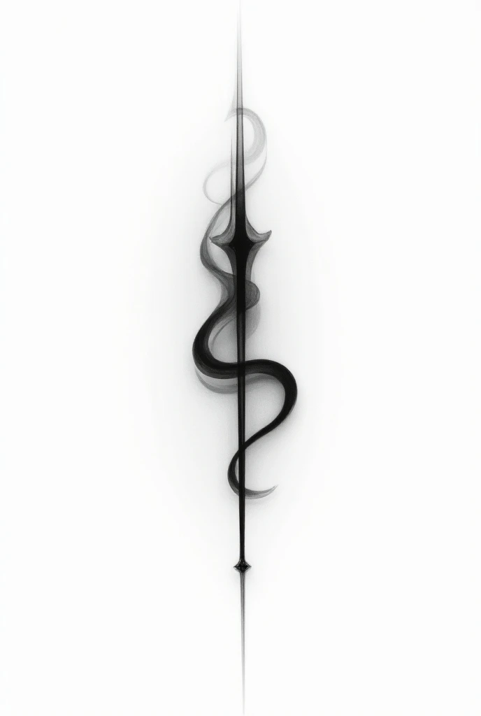 A design for a tattoo, In black and white only the lines in the drawing.