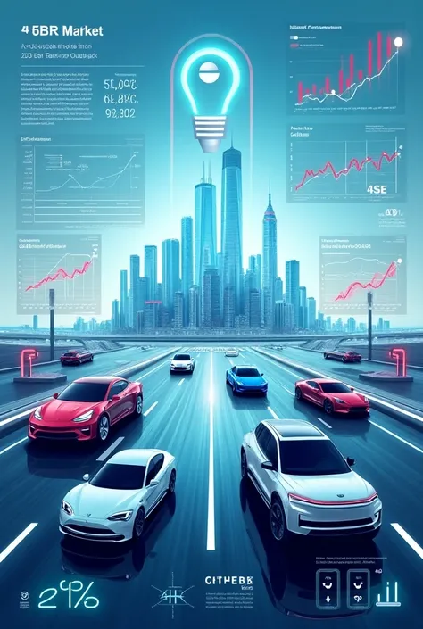 Global Market Trends and Outlook for Electric Vehicles poster of A3 size
Create 4k image with explanation clear view