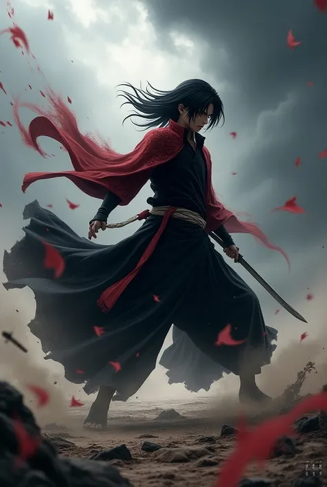 Itachi during battle 
