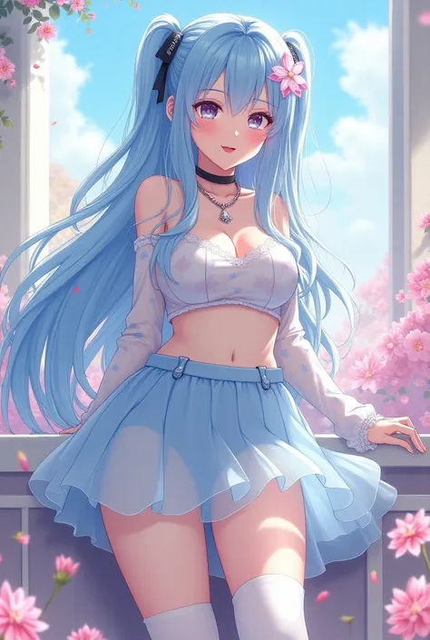 masterpiece,  are of the best quality,  Extremely Detailed, (illustration, Official Art:1.1),  1 girl ,(((( light blue Long hair)))), ,(((( light blue Long hair)))), light blue hair, ,, Long hair ((blush)) , Cute face, Big eyes, masterpiece,  are of the be...