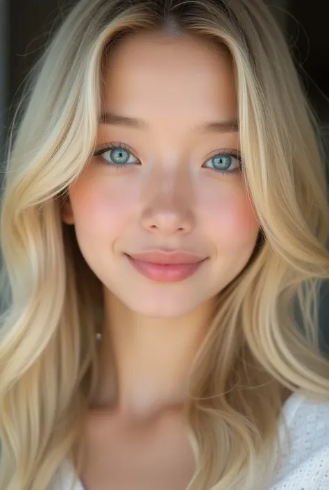 Chat,  vice can create the image of a girl if she were the daughter of actor Gong Yoo and actress Giovanna Ewbank,  this girl has to look 18 years old , She has to have white skin , long blonde hair, blue eyes, But she doesnt have slanted eyes ,  she just ...