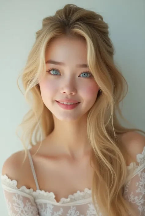 Chat,  vice can create the image of a girl if she were the daughter of actor Gong Yoo and actress Giovanna Ewbank,  this girl has to look 18 years old , She has to have white skin , long blonde hair, blue eyes, But she doesnt have slanted eyes ,  she just ...