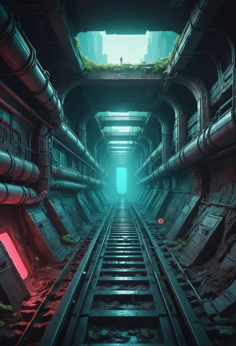 Underground place, by Beeple.
best quality, masterpiece, intricate details, ultra-detailed