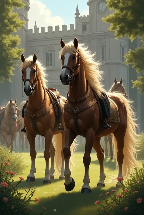 Horses under the care of kings