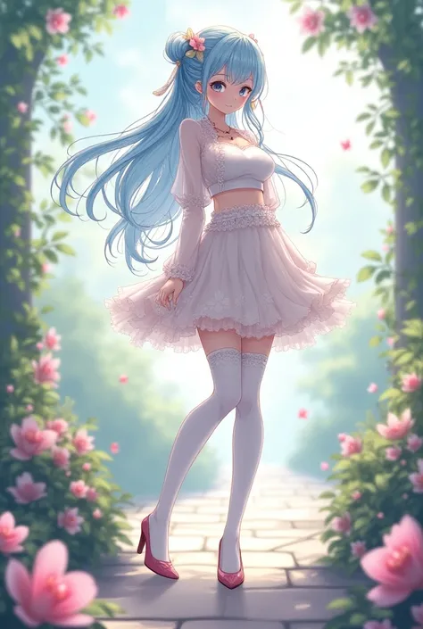 masterpiece,  are of the best quality,  extremely detailed , (illustration, Official Art:1.1),  1 girl ,(((( light blue long发)))), ,(((( light blue long发)))), light blue hair, ,, long发 ((blush)) , Cute face, Big eyes, masterpiece,  are of the best quality,...