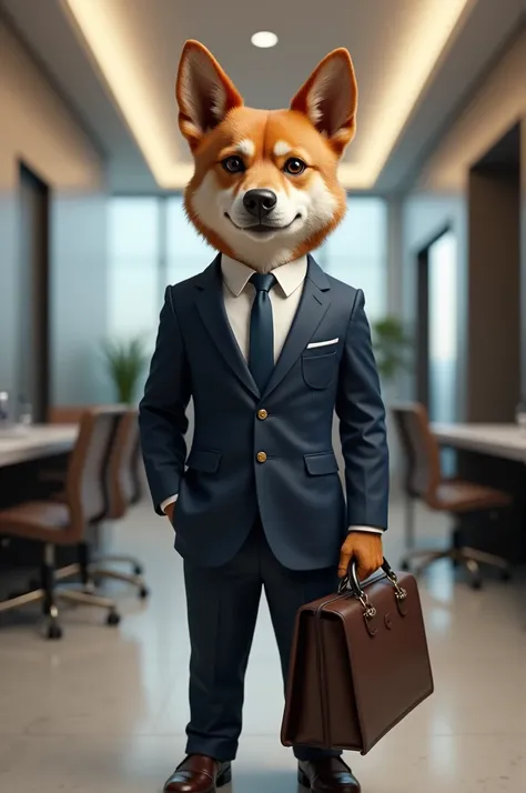 Businessman Dog 