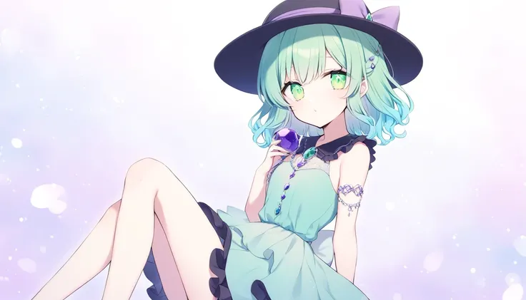 Koishi Komeiji　Jewel-like eyes　beautiful　Pastel colors