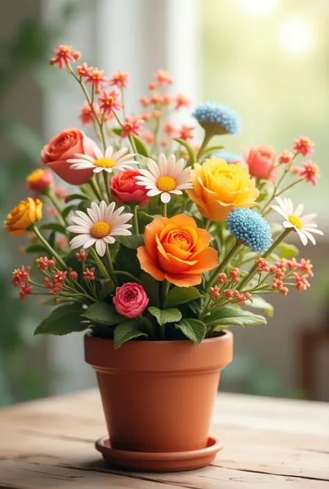 Flower pot with flowers other