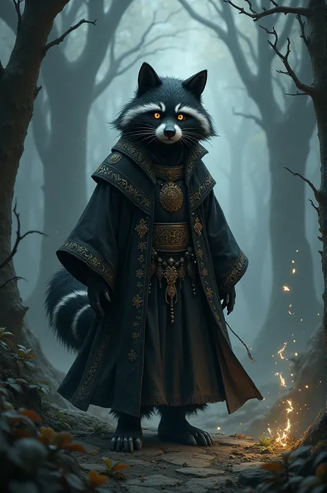 Tanuki Humanoid Black mage