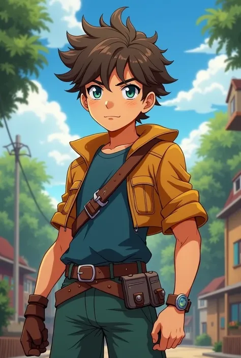 Create a cartoon character
"Design a captivating cartoon hero, Ryker, a 16-year-old village guardian with a handsome, athletic build, bright blue eyes, and messy brown hair. Infuse him with intelligence, bravery, and compassion, and equip him with enhanced...