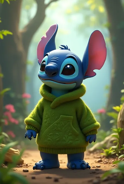 Stitch avec le pull de groot 