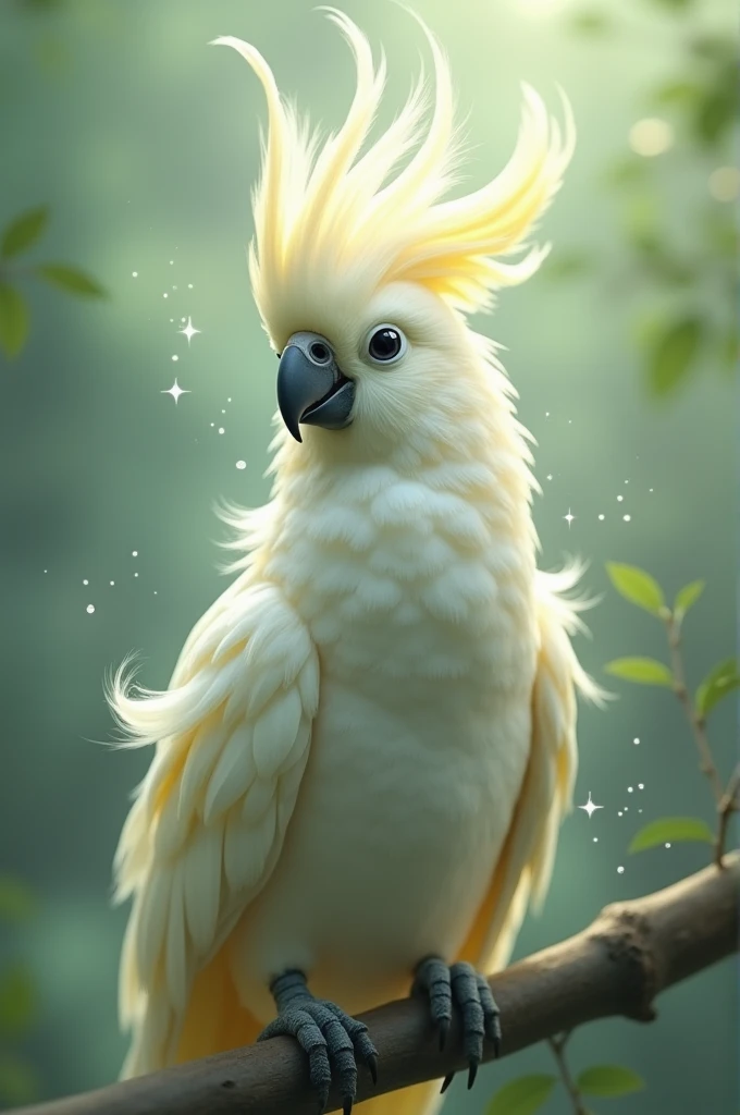 Beautiful nymph cockatoo bird 