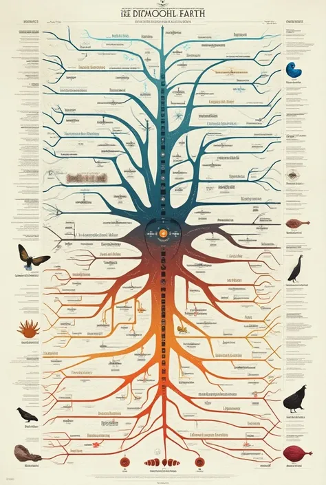  Make a mind map on the topic: evolutionary time of life .
