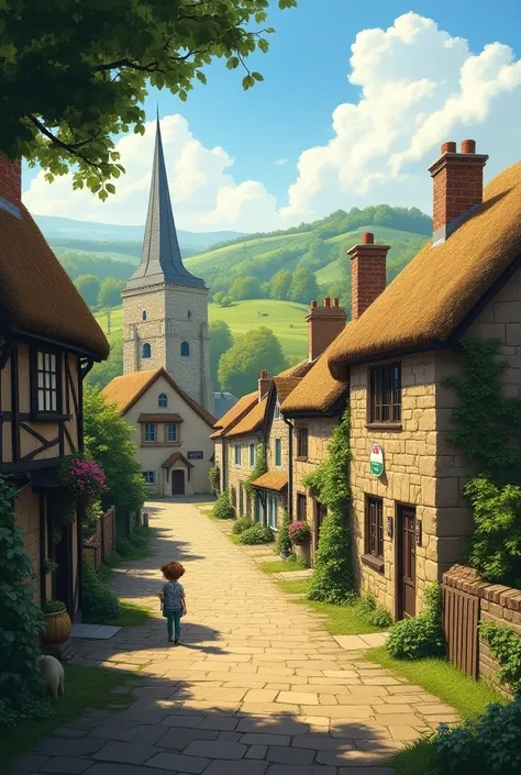 Ockham Village in England