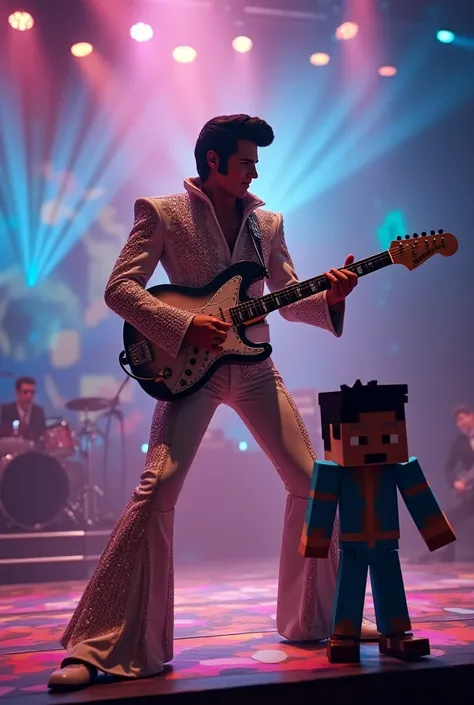 Elvis by Sam the Fireman with Steeve from Minecraft 