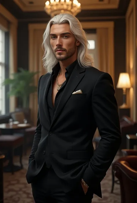 Homem 
tall
white
Sexy 
Glamorous
Long hair
