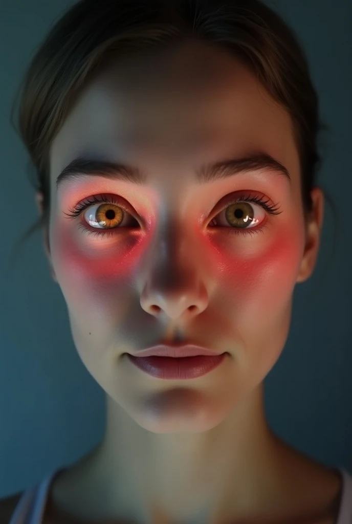 
2.  Increased illumination :

 Both eyes show a similar response , with a diameter of 3 mm ,  indicating that the pupils are not contracting properly in the light.  This could be a sign of a problem in the pupillary reflex .

3.  Decreased illumination :
...