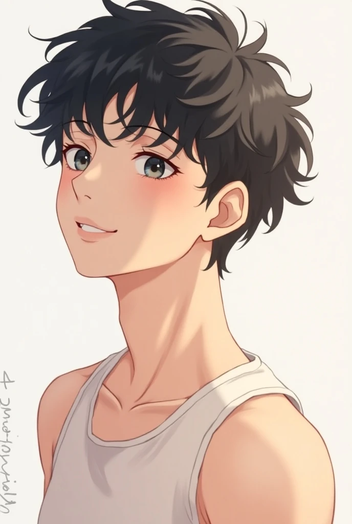 a young anime style man