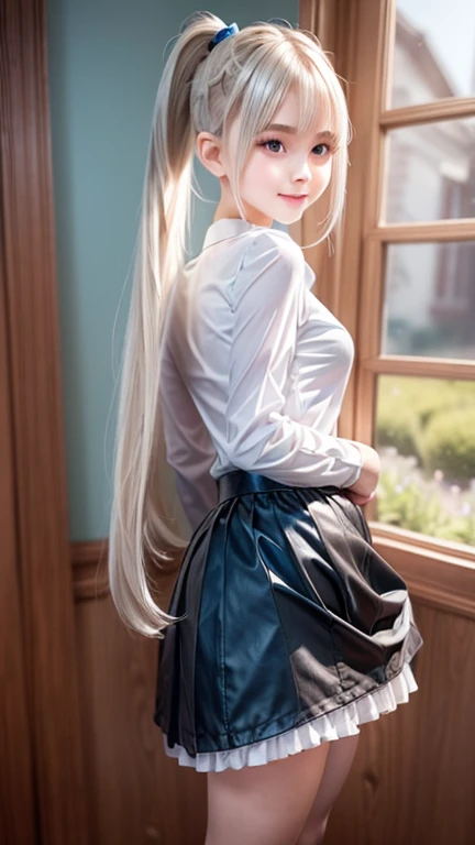 marie rose,
bright and shiny platinum hair,straight long hair,blunt bangs to the eyes,silky pigtails
babyface,detailed brown eyebrows,big detailed light blue eyes,small nose, slim pink lips,delicate mouth and jawline,
small petite body,very thin complexion...