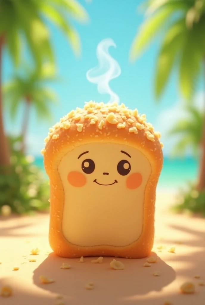 Create an animated coconut bread drawing