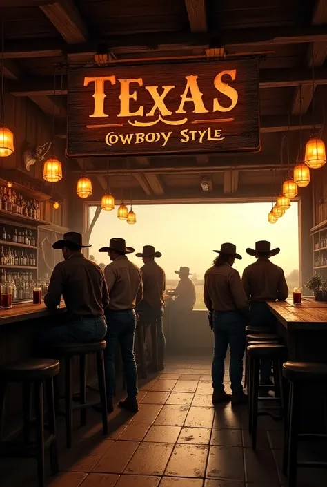 A cover of a bar called Texas Cawboy style
