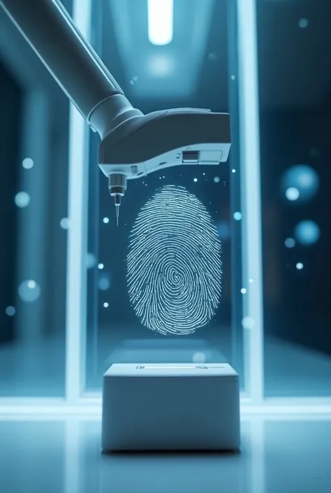  Generate an image based on the following text :
 Fingerprint scanners can detect changes in the fingerprint due to factors such as stress, age or even the use of certain medications .
