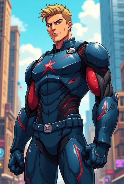 You can make me Marvel hero James Rupert Rhodes, anime style.