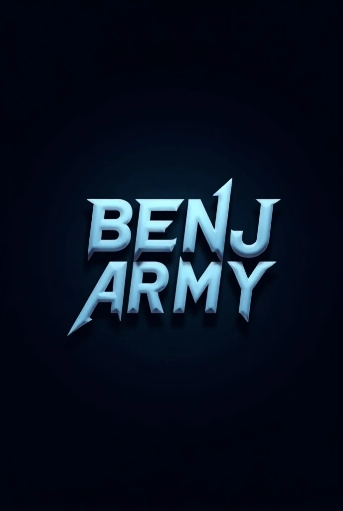 creame un logo gaming que diga BenjaArmy