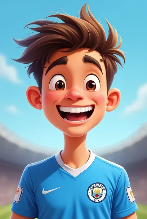 Manchester city fan 24 years old cartoon brown