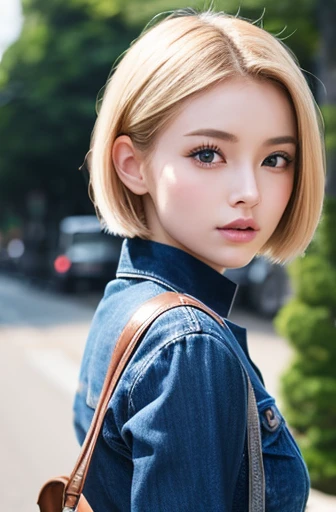 Hairstyle that looks like Android 18、girl、Japanese