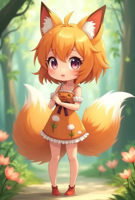 Anime Cute neko fox girl