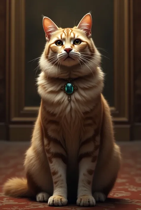 Royal cat standing