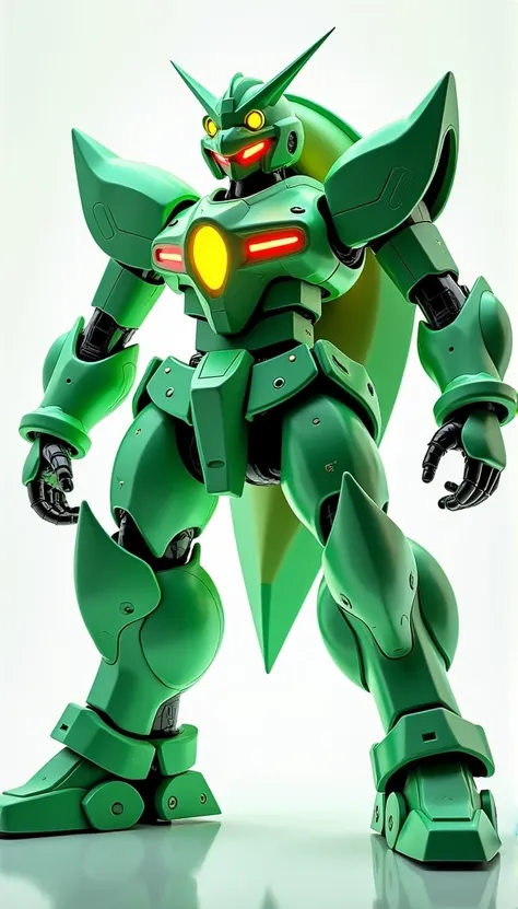 gundam venussaur, green,  (blind box toy style:1.2), (Full body shot) , steam punk, Exquisite helmet:1.2, Luminescent goggles:1.2, Cyberpunk, Dreamy glow, bright neon lights, clean, White background, ( Global Illumination, Ray traching, nffsw, Unreal Rende...