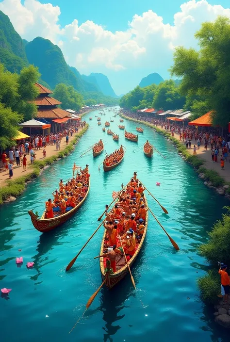 Laos 
Long boat race festival 
