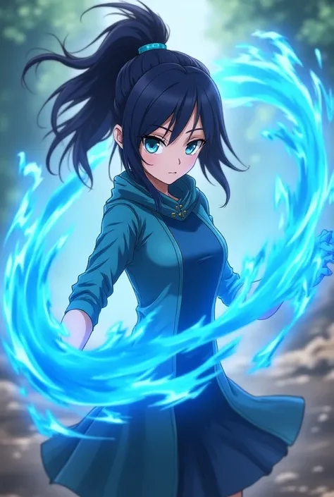 A character anime like sarada in Boruto two blue vortex 