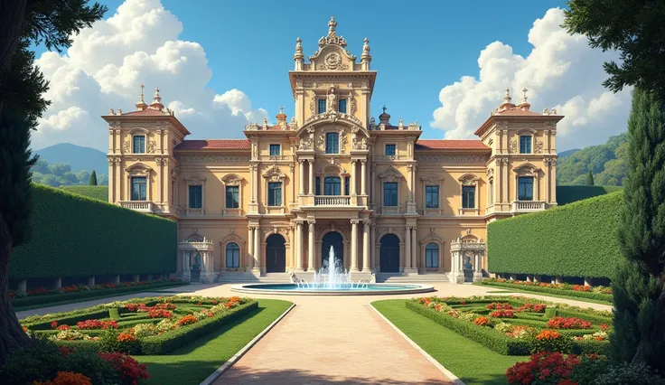  Renaissance Palace, exterior, luxurious gardens 