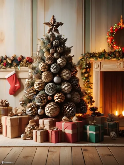 christmas decorations 、christmas tree、 high resolution , masterpiece, best quality,  high detail,  high definition models,