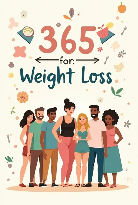  Create a written image "365 recipes for weight loss "    
