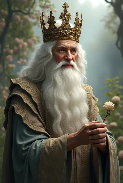 A white-haired crown teaching 