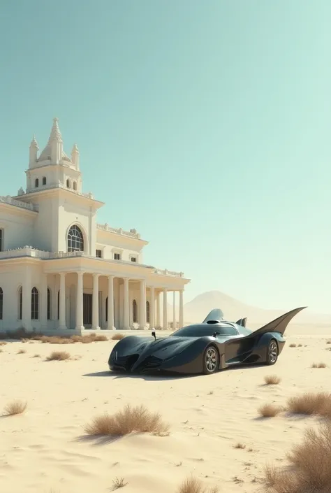 Desert White House Batman car 