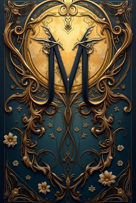 a gorgeous arts with M letter 